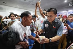 Bong Go supports almost 1000 indigent Filipinos in Catarman, Northern Samar